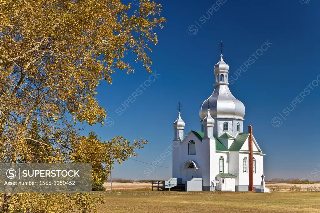 The St  Peter and St  Paul Ukrainian Catholic Church near Insinger, Saskatchewan, Canada