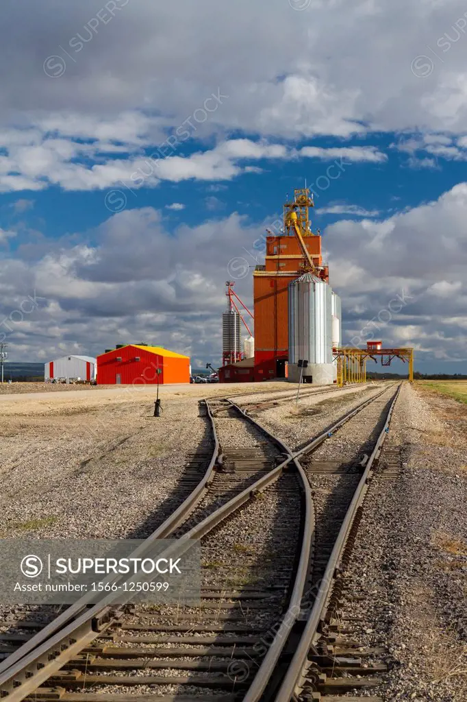 The Pioneer inland grain handling terminal near Swan River, Manitoba, Canada