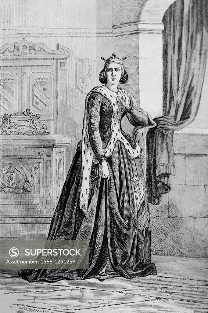 Margaret of York, by Branculi  1863  From ´the mysteries of consciousness´, by Maquet and Enault