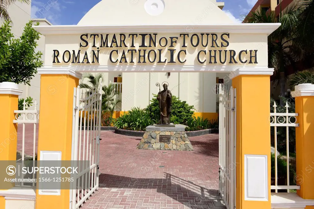 St  Martin of Tours Roman Catholic Church Philipsburg Caribbean Island Netherland Antilles