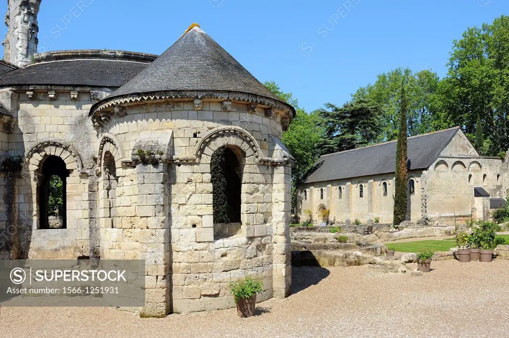 France, Indre et Loire, La Riche, Tours surroundings, Prieure de Saint-Cosme also called Prieure de Ronsard, The church ruins and refectory