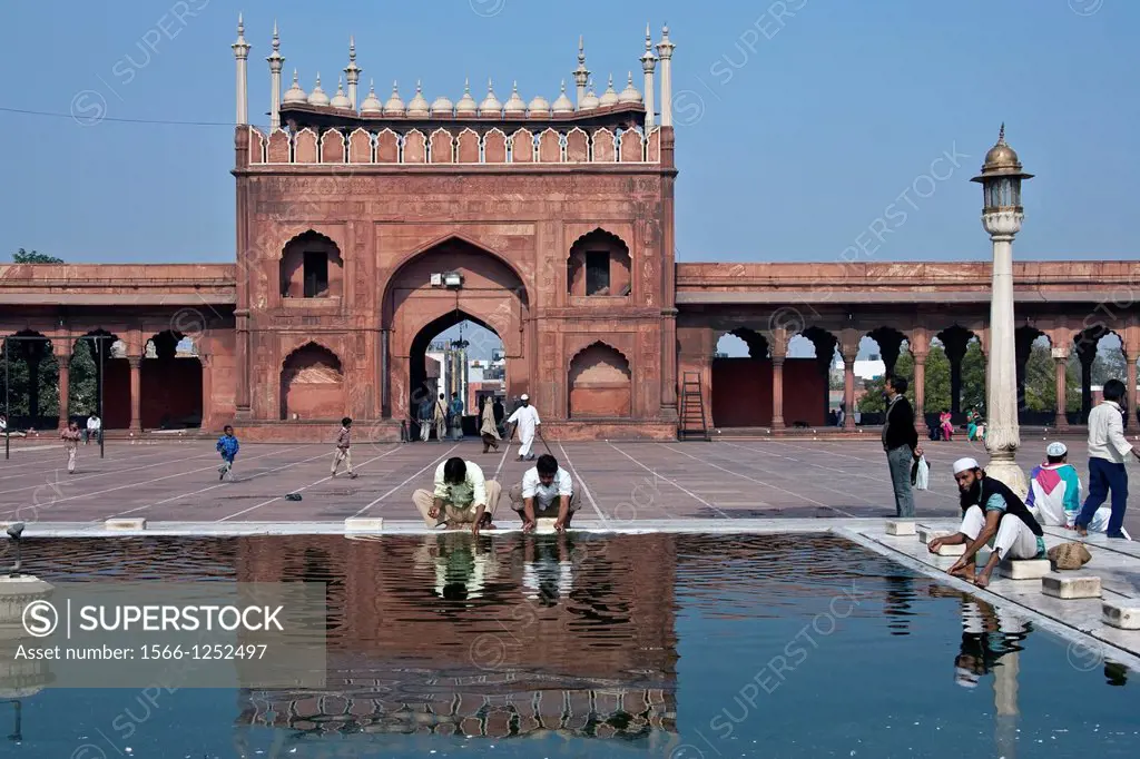 The Jama Masjid Mosque, Delhi, India