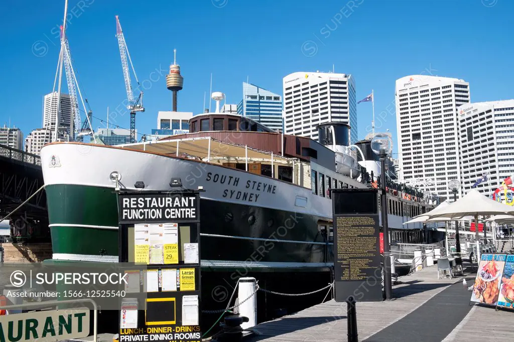 South Steyne original Manly Ferry now a restaurant in Sydney Darling Harbour