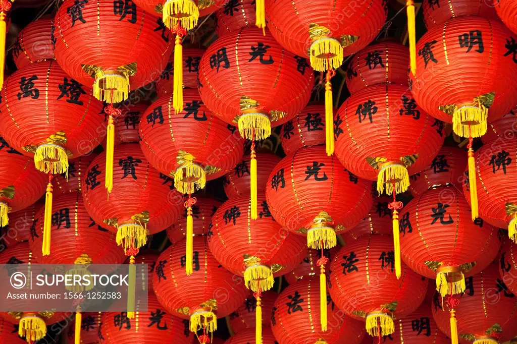 Red Lanterns, Kek Lok Si Temple, Penang, Malaysia