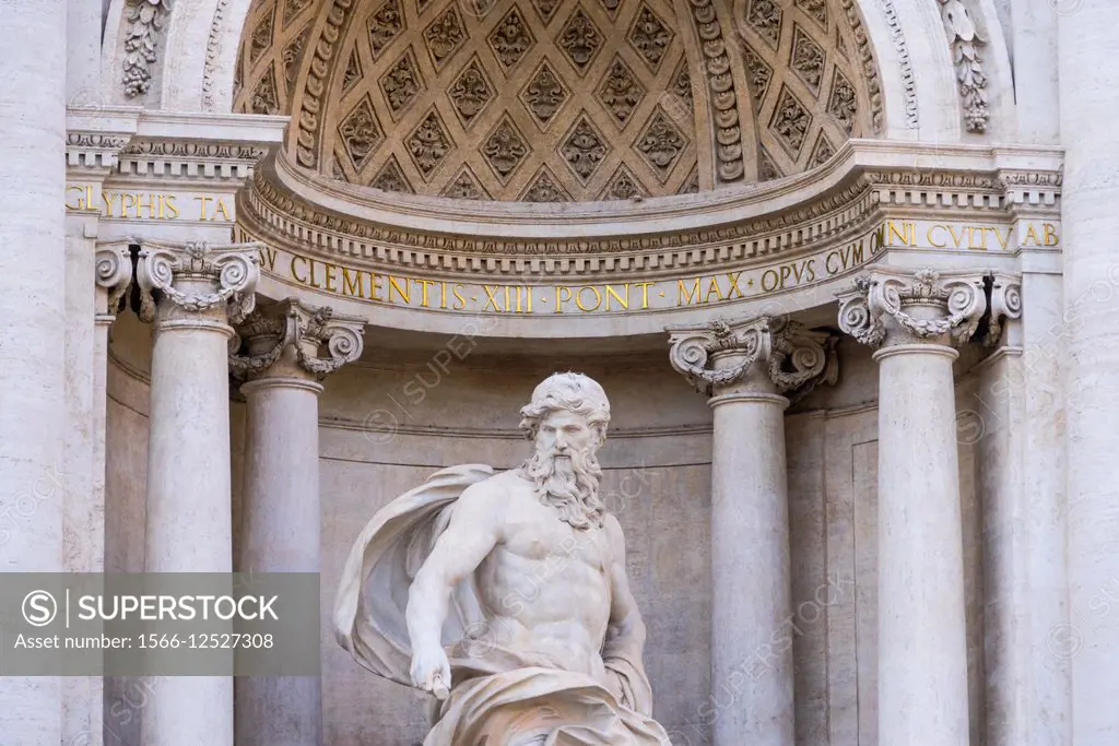 The Trevi Fountain, Rome, Italy, Europe.