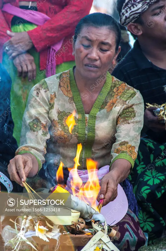 Asia, South-East Asia, Indonesia, Bali. Ritual of cremation ceremony.
