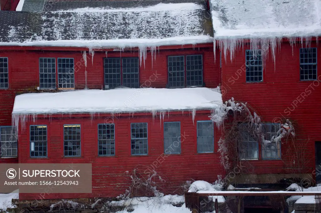 Historic factory, Collinsville Historic District, Connecticut.