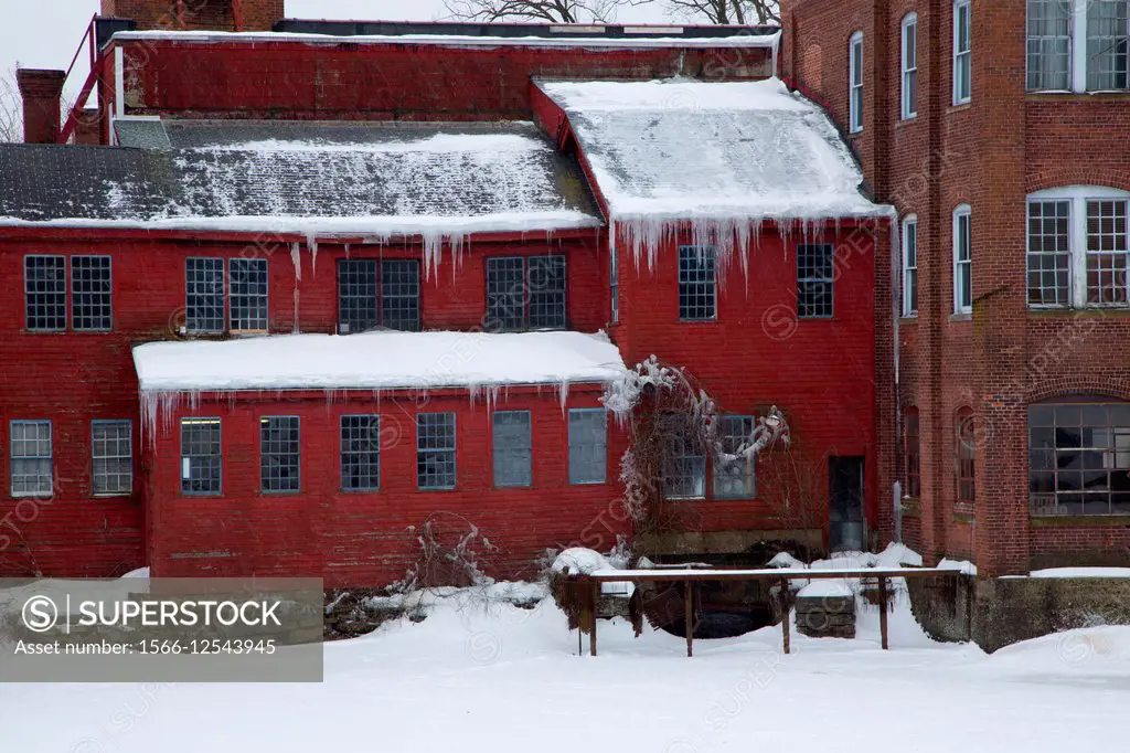 Historic factory, Collinsville Historic District, Connecticut.