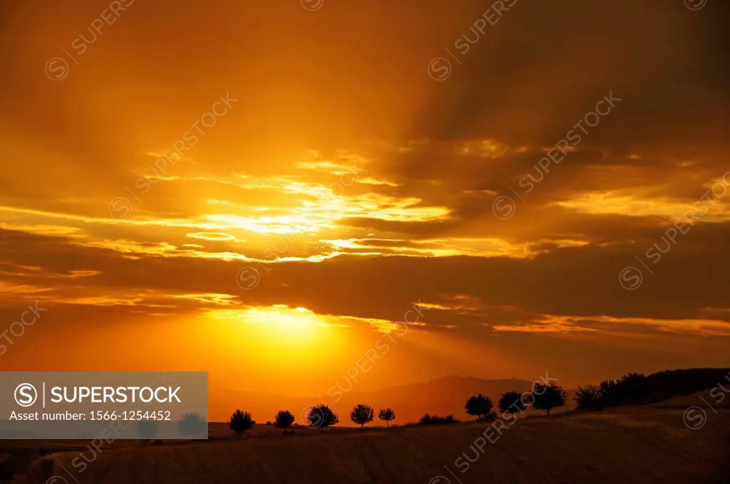 Turkey - sunset near Malatya.