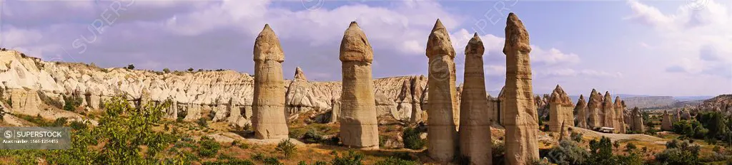 Turkey-Cappadocia- Fairy Chimneys rock formation nearby Göreme.