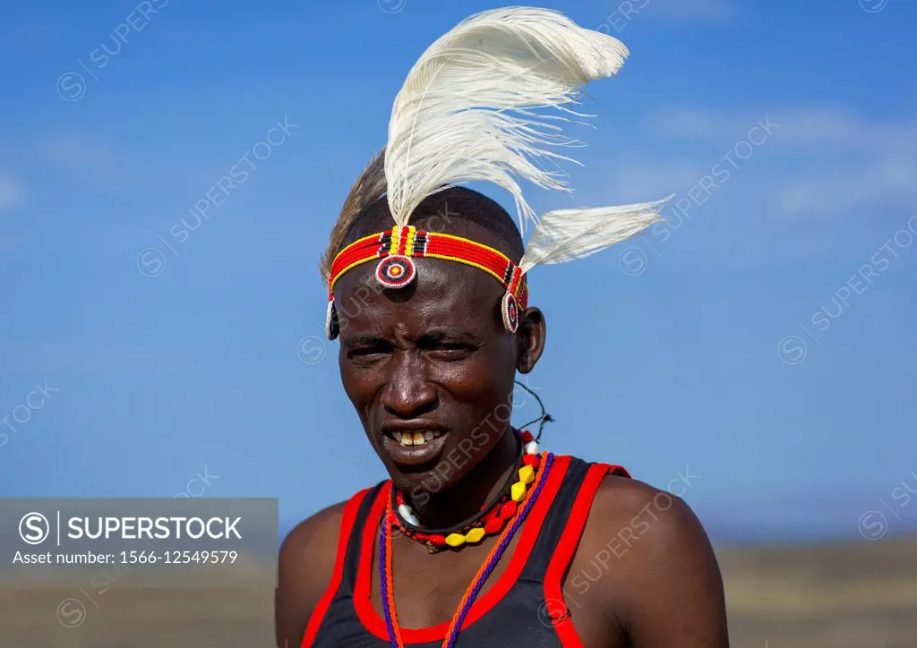 Portrait Of A Turkana Tribesman, Turkana Lake, Loiyangalani, Kenya.