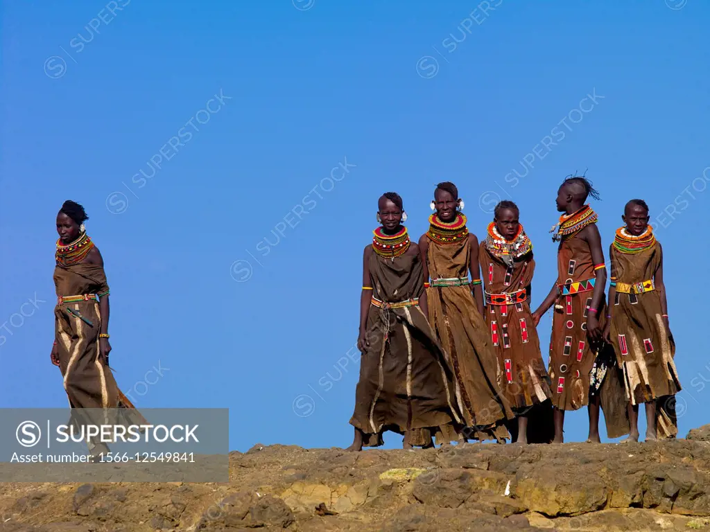 Turkana Tribe Women, Turkana Lake, Loiyangalani, Kenya.