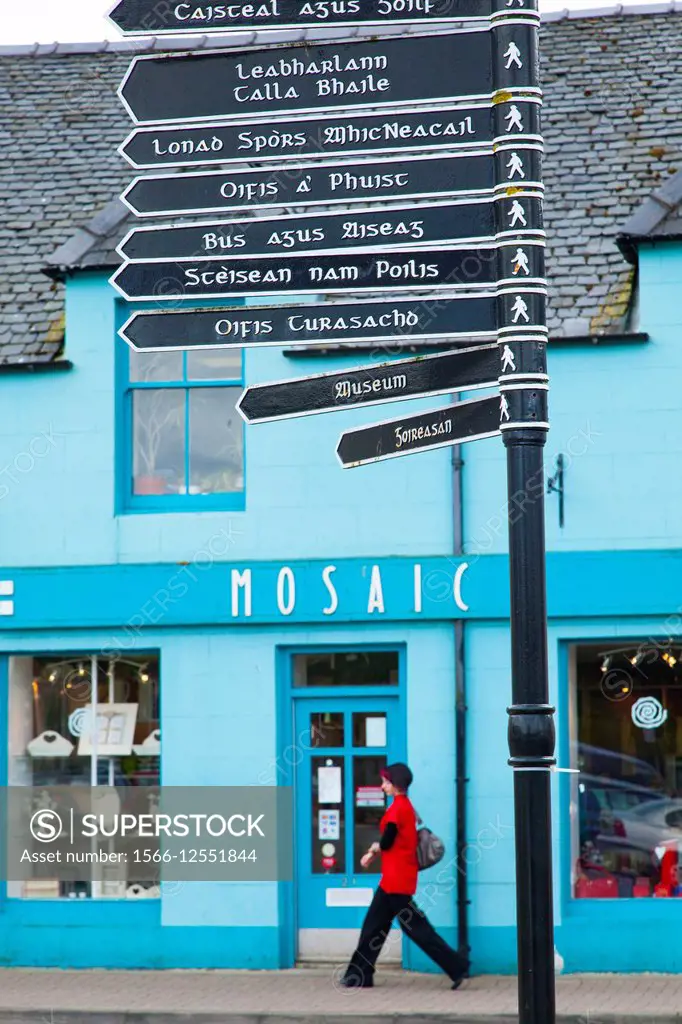 Stornoway Street. Lewis Island. Outer Hebrides. Scotland. UK.