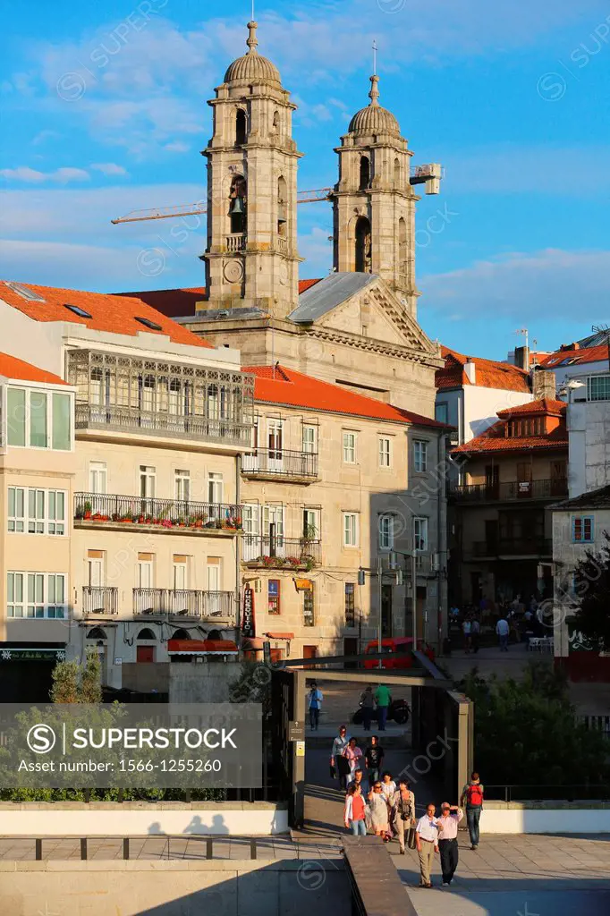 Co-Cathedral, Old Town, Vigo, Pontevedra, Galicia, Spain.