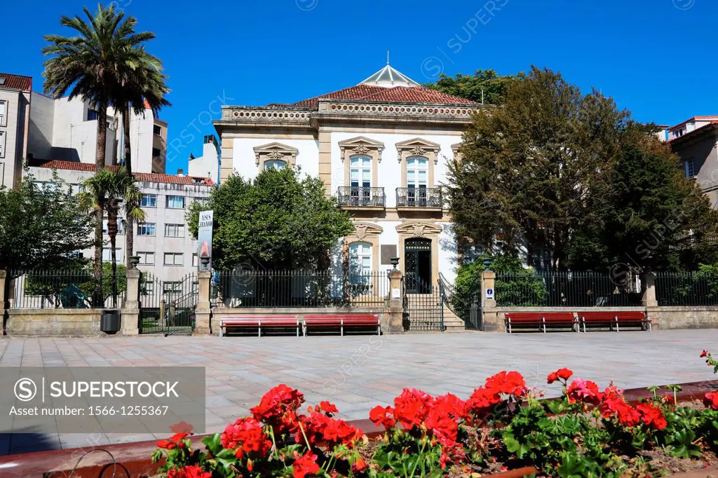 Palacete de las Mendoza, Plaza de Alonso de Fonseca, Pontevedra, Galicia, Spain.