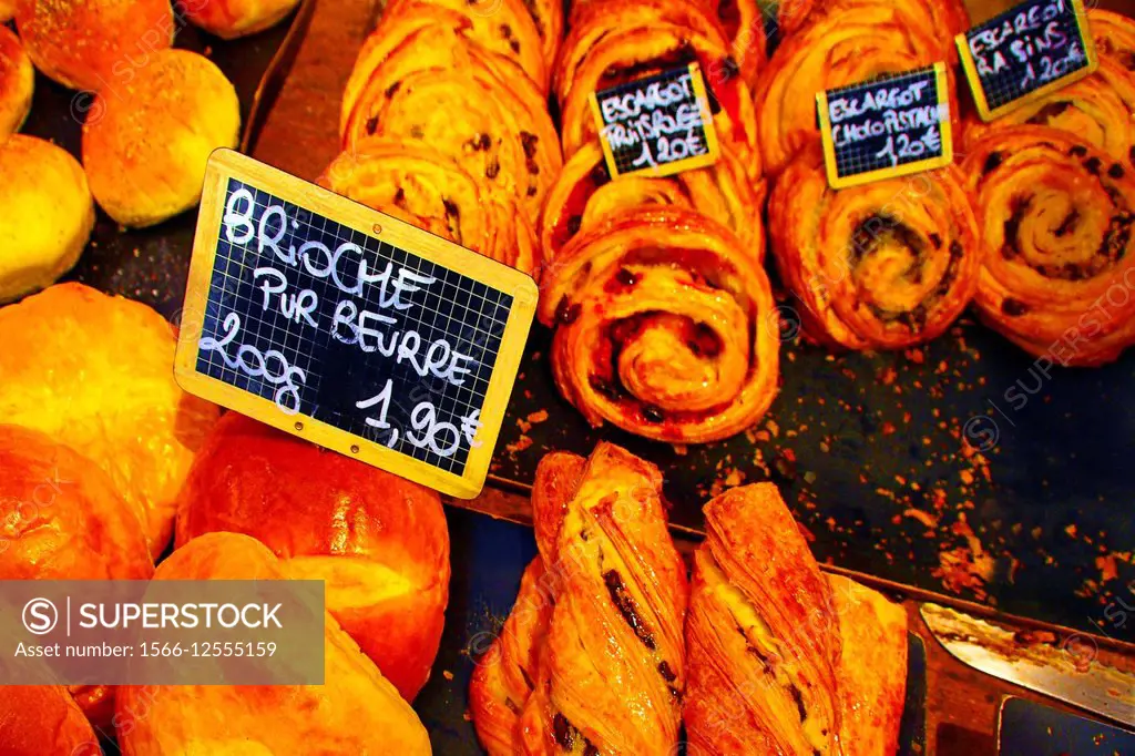 Brioches and pastries, France