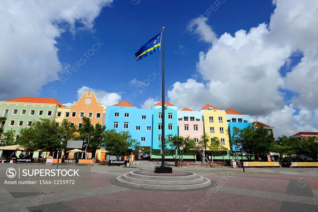 Colorful Buildings Otrobanda Willemstad Curaçao Dutch Caribbean Island Netherlands