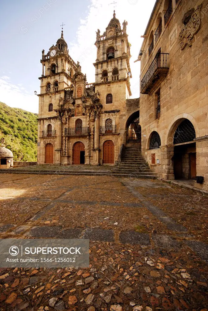 Portic of As Ermitas sanctuary in Orense province, Spain