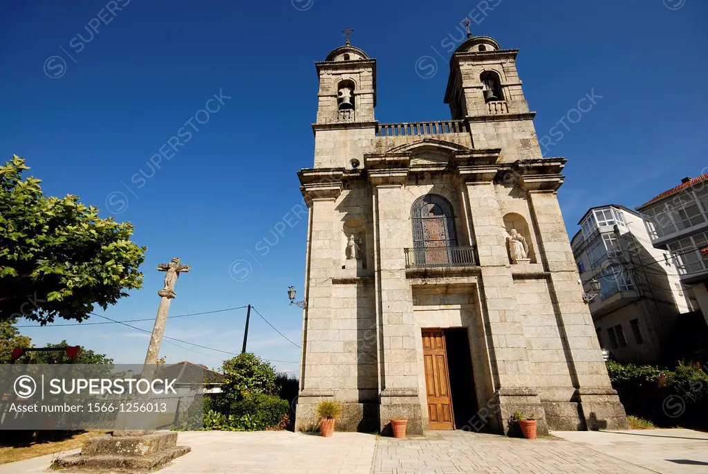 Church of Santa Isabel in Castro Caldelas, Orense province, Spain