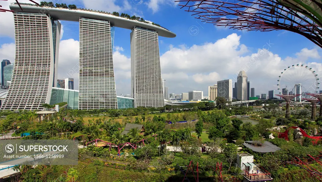 Singapore, Gardens by the Bay, Marina Bay Sands Resort,