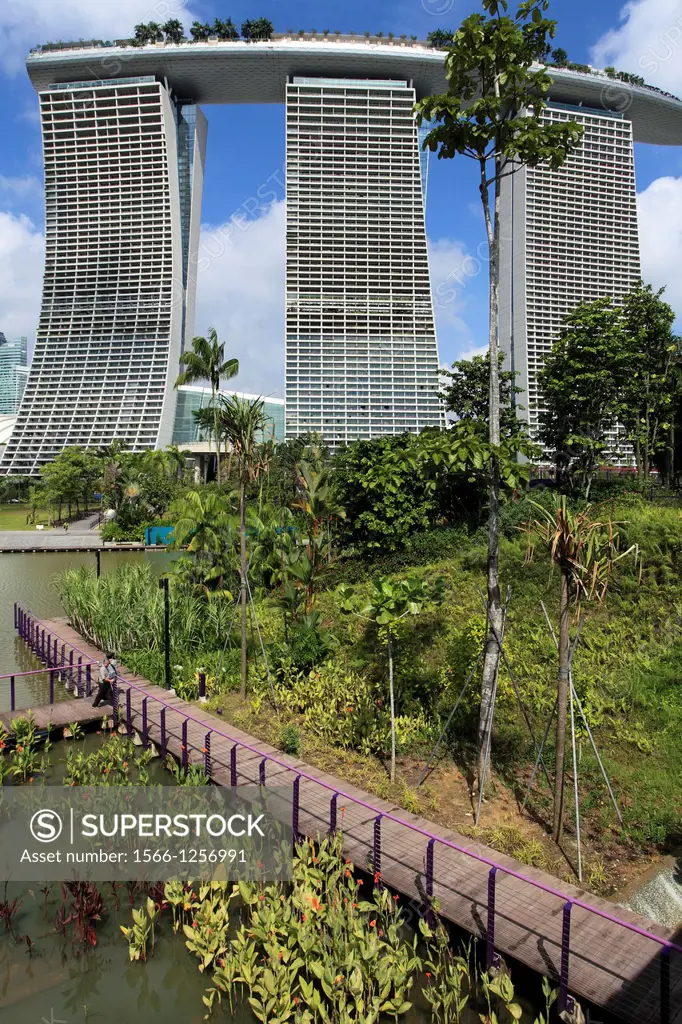 Singapore, Gardens by the Bay, Marina Bay Sands Resort,