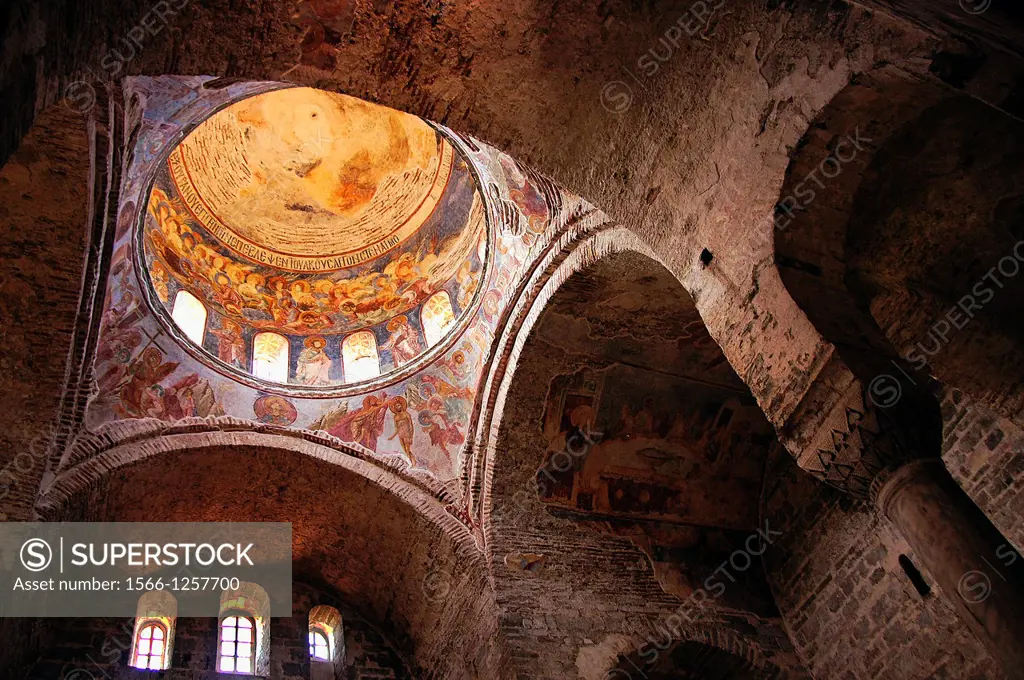 Wall paintings on the ceiling, Hagia Sophia (Church of Saint Sophia), Trabzon, Turkey