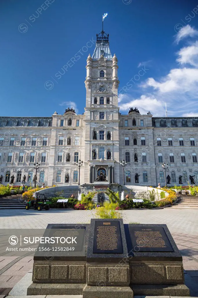 The Quebec National Assembly building in Quebec City, Quebec, Canada.