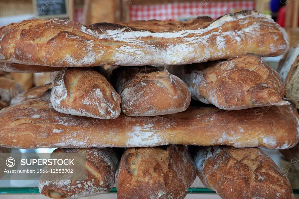 France, Bourgogne, Dijon, market, bread,.