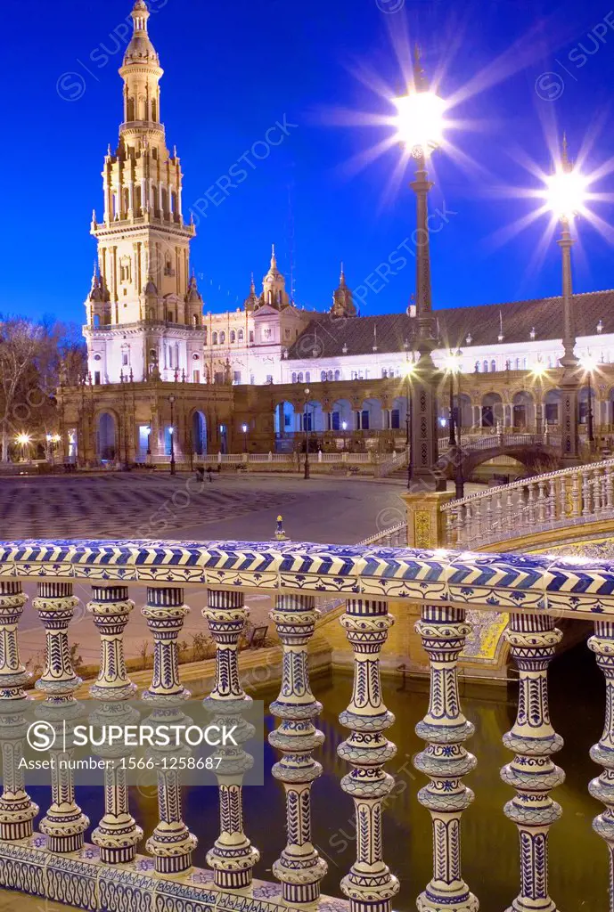 Plaza de España,Maria Luisa Park, Sevilla,Andalucía, Spain