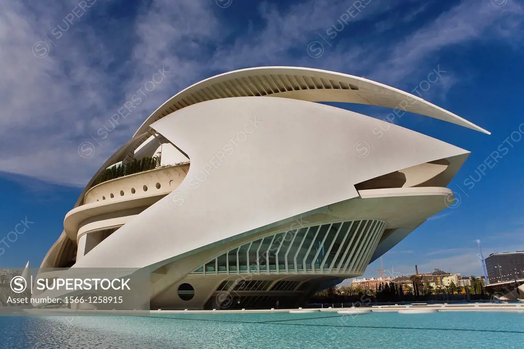 Palacio de las Artes Reina Sofía,City of Arts and Sciences by S  Calatrava  Valencia  Spain