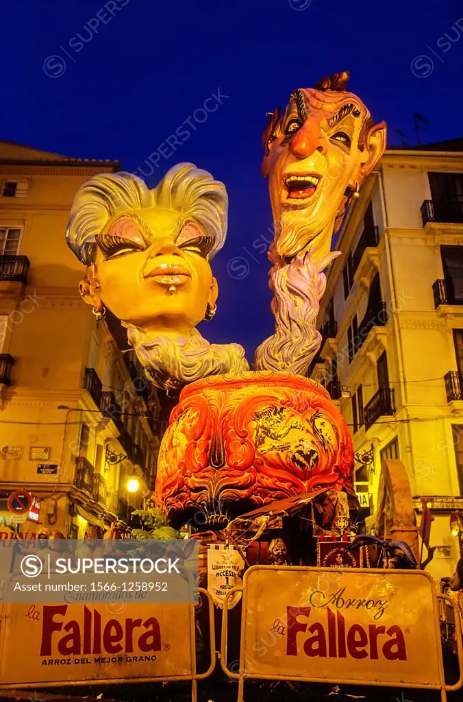 Falla of Pelayo,Fallas festival,Valencia,Spain