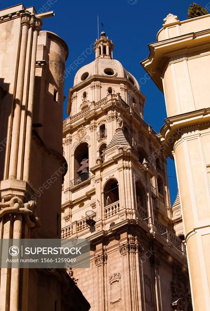 Bell Tower, Cathedral of Saint Mary, City of Murcia, South Eastern, Spain, Europe