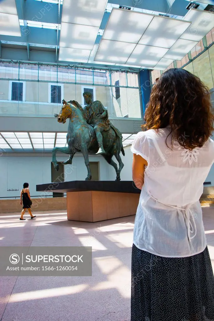 Marco Aurelio Monument, Capitolino Museum, Rome, Lazio, Italy.