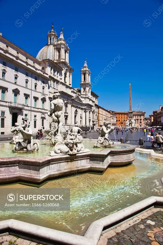 Navona Square, Rome, Lazio, Italy.