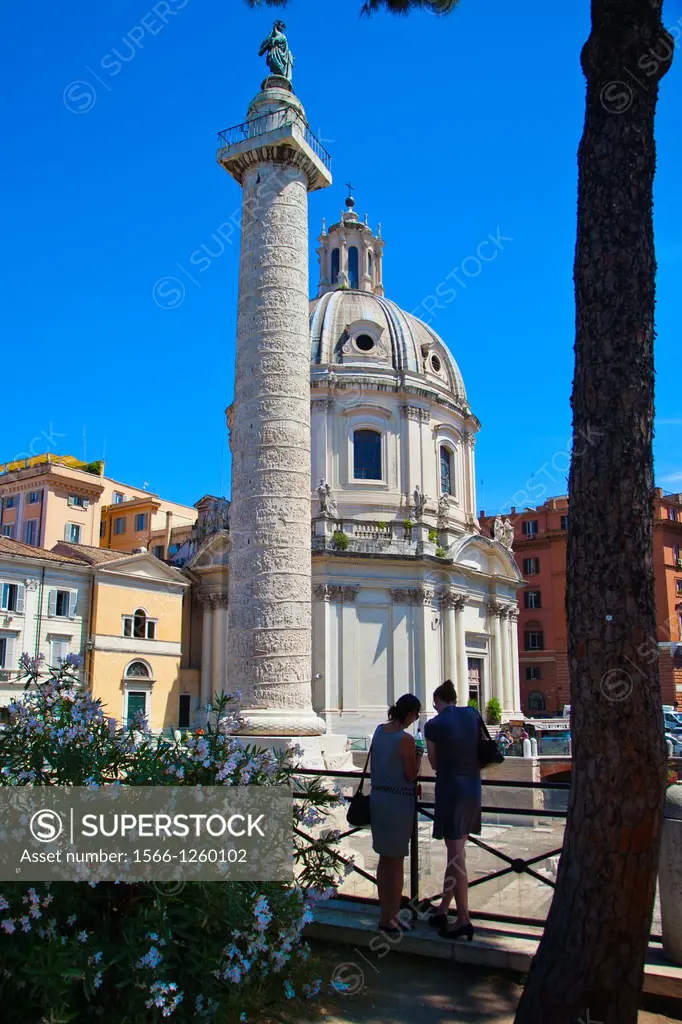 Trajan´s Column, Imperial Forum, Rome, Lazio, Italy.