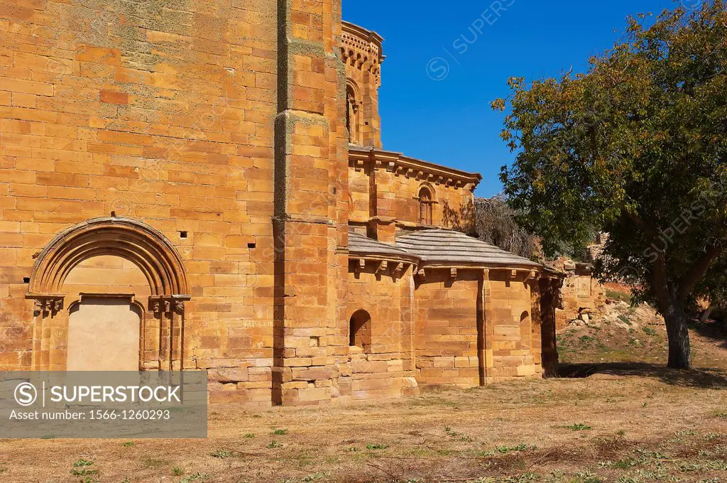 Ruins of Santa Maria de Moreruela Cistercian monastery 12th century, Silver Route, Granja de Moreruela, Via de la Plata, Zamora province, Castilla-Leo...