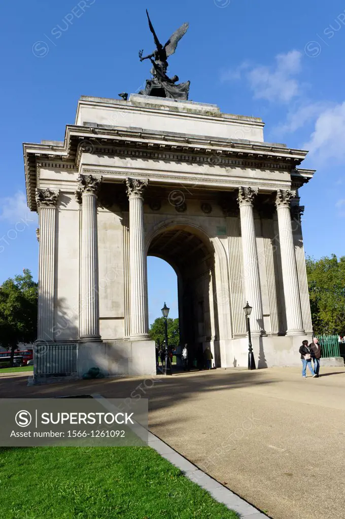 Europe, England, London - the Wellington Arch at Hyde Park Corner
