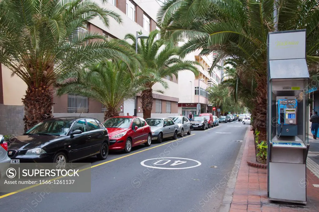 Calle de Luis Morote street Santa Catalina district Las Palmas de Gran Canaria city Gran Canaria island the Canary Islands Spain Europe