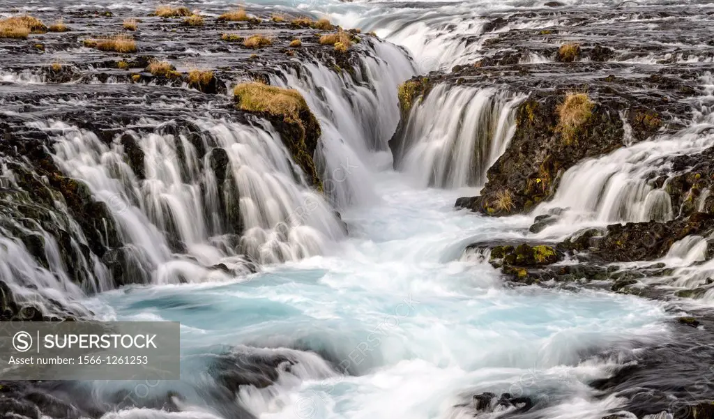 Bruarfoss waterfall  Bruarà river  Iceland