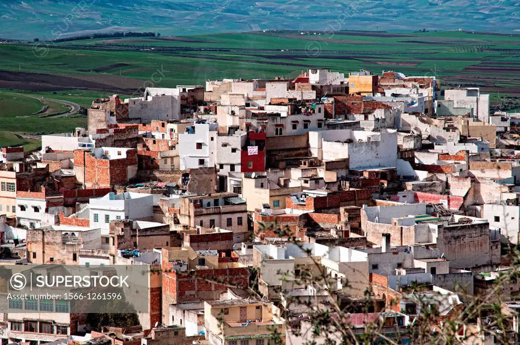 Moulay Idriss houses. Morocco