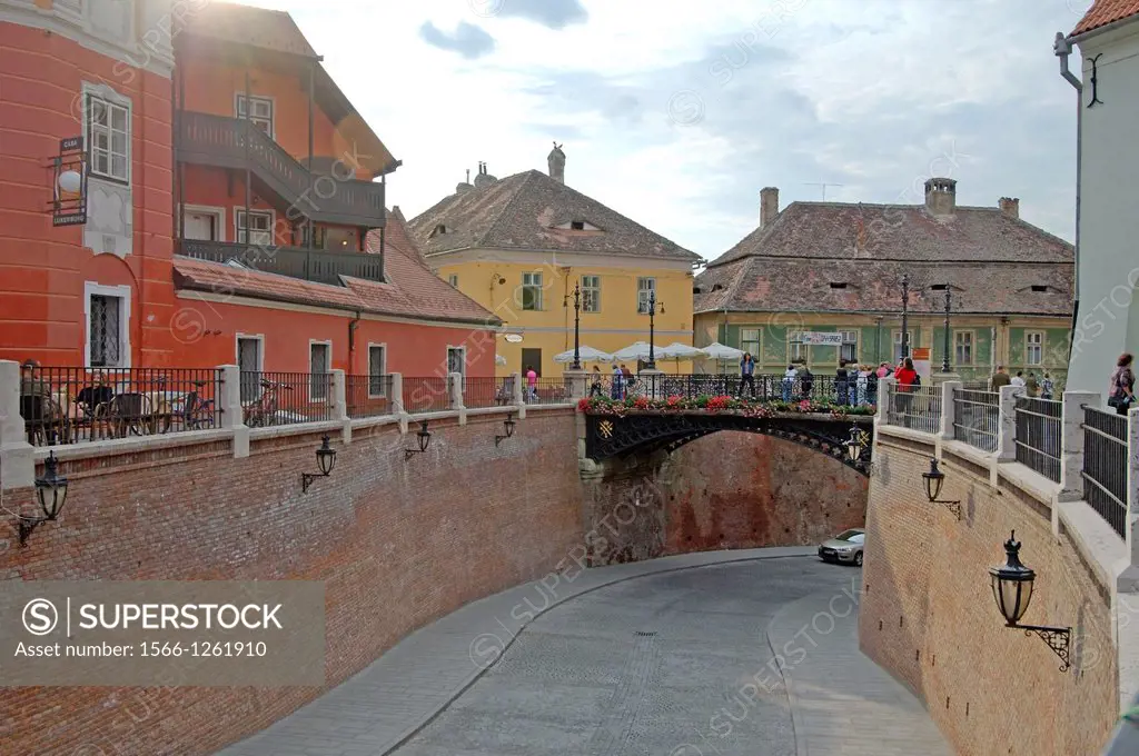 Historical building, Sibiu, Transylvania, Romania, Europe