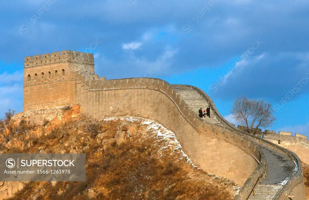 The Wall at Badaling with tourists