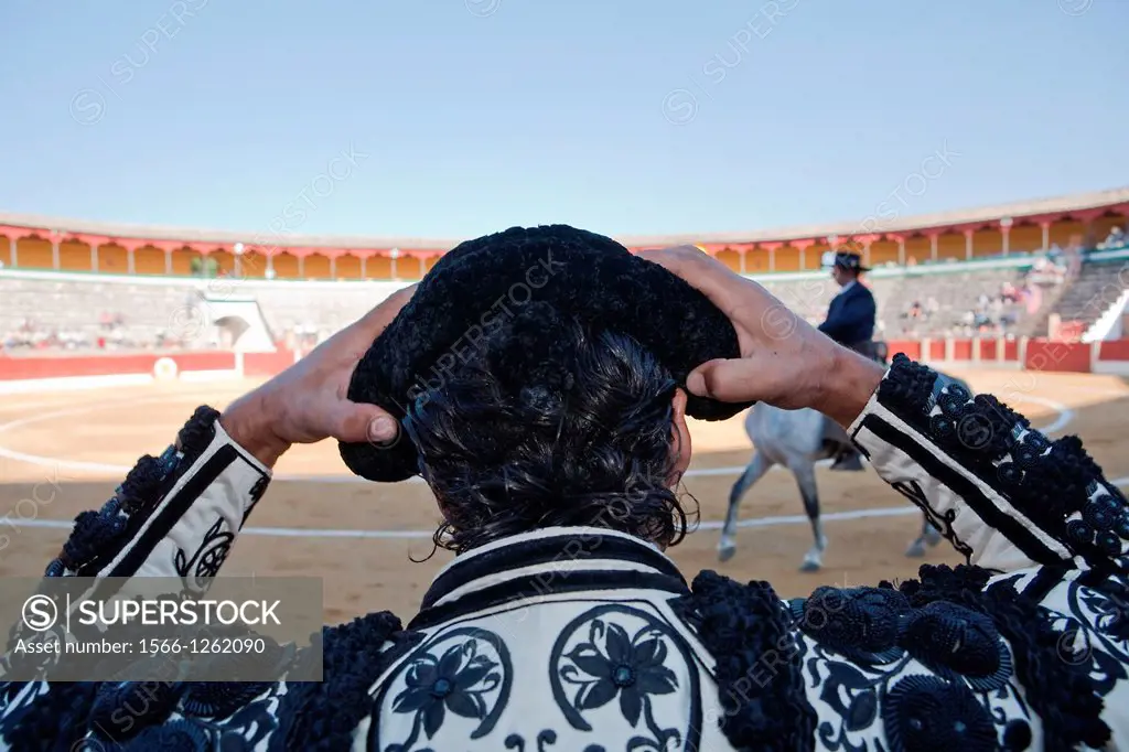Torero is the montera before you start to fight, Spain