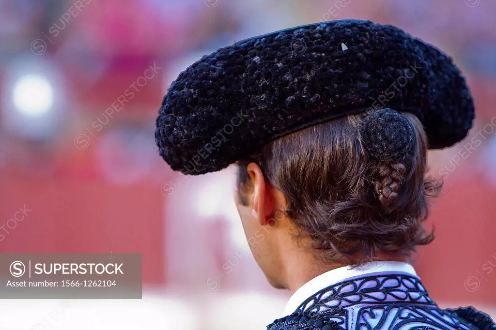 detail of the hat and Bullfighter queue, Spain
