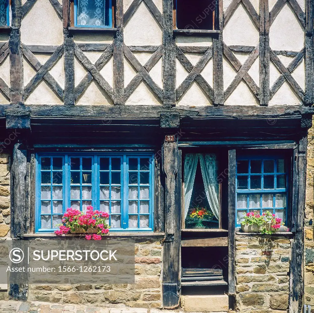 Half-timbered house ´Treguier´ Brittany France