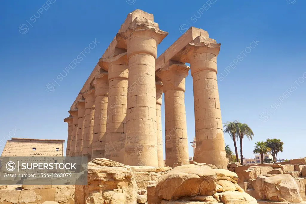 Luxor, Egypt - ancient ruins in the Luxor Temple of Amun, Upper Egypt, UNESCO