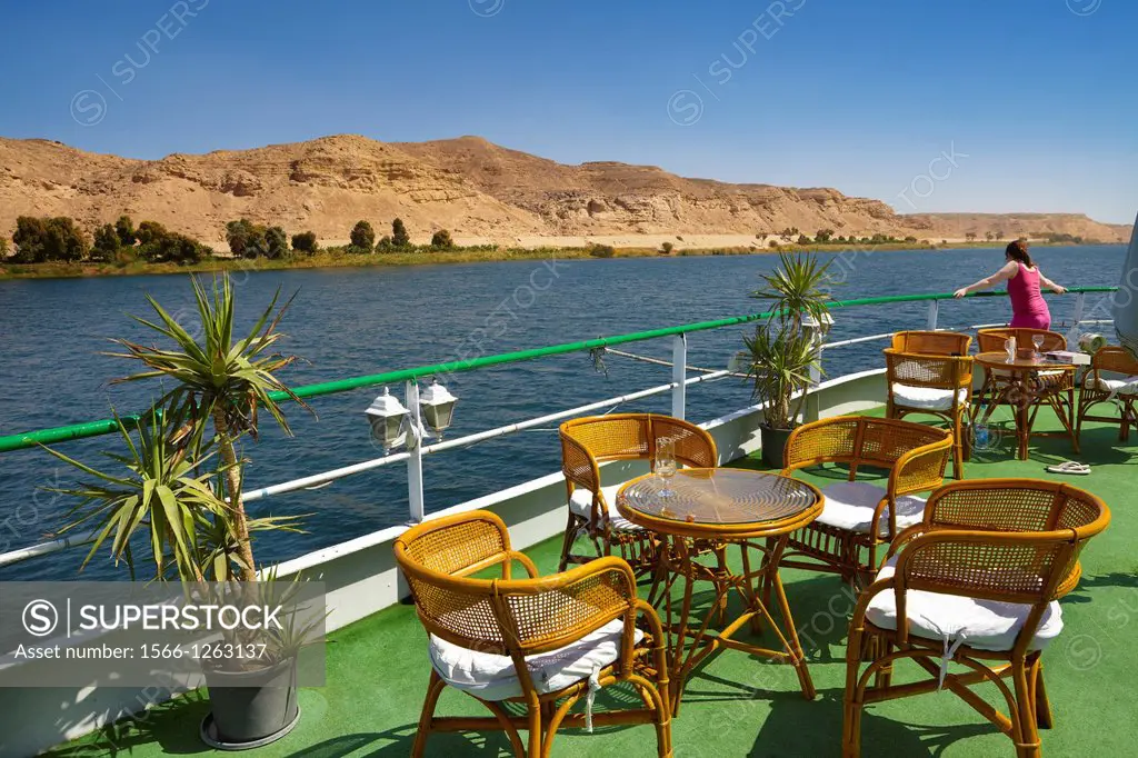 Nile River - cruise on the Nile to Aswan town, Egypt