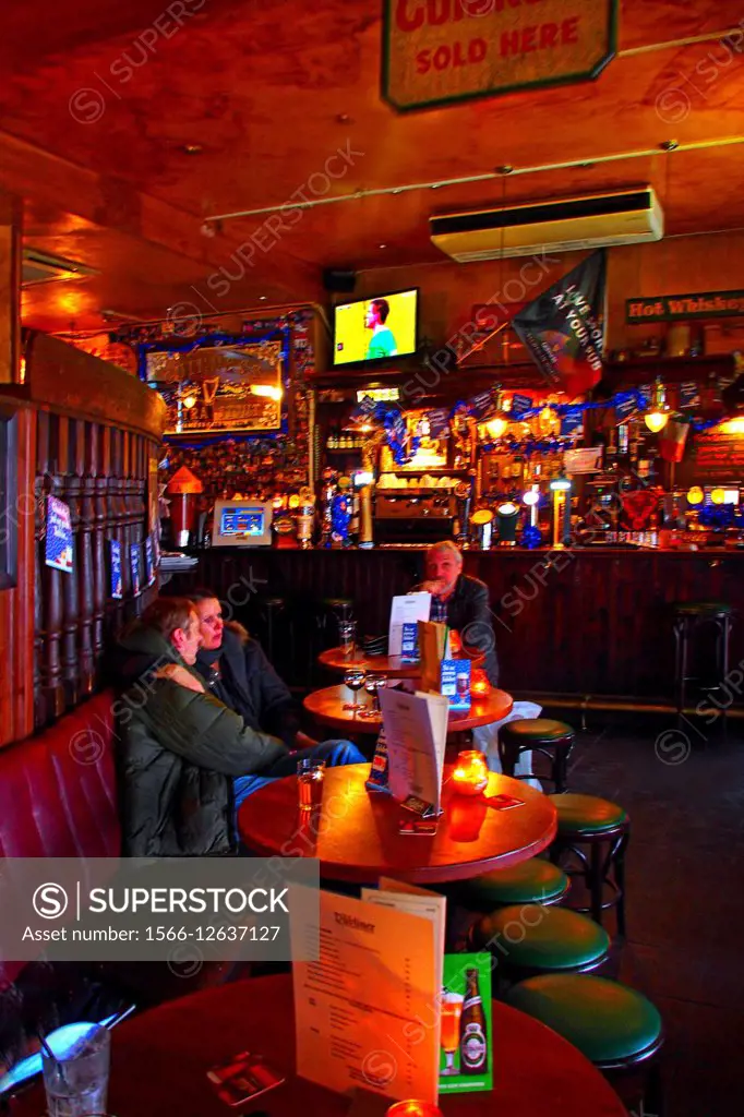 At The Dubliner Irish pub on the Stroget, Copenhagen, Denmark