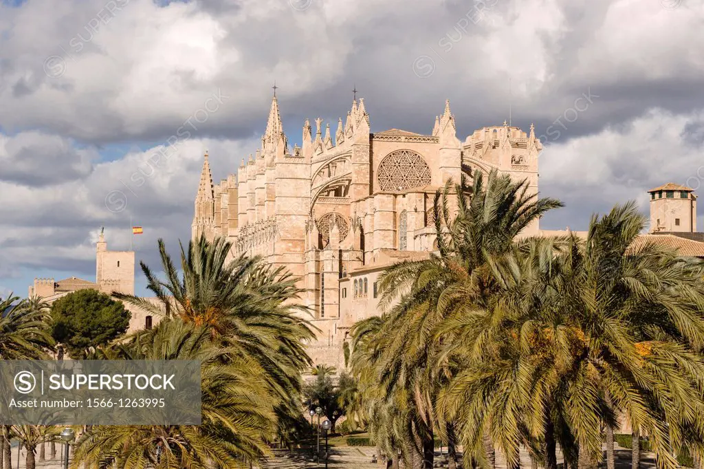 Mallorca Cathedral, XIII Century, Historic-Artistic, Palma, Mallorca, Balearic Islands, Spain, Europe