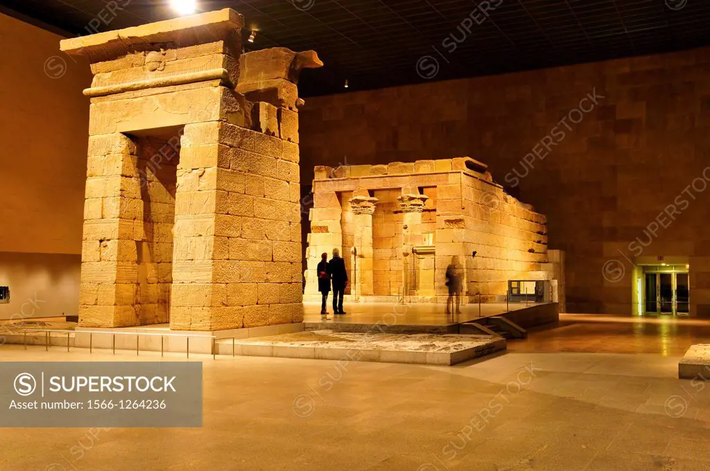 The Temple of Dendur, Roman period, ca 15 b c , Egyptian, Dendur, Nubia, Sandstone, L from gate to rear of temple 82 ft 24 m 60 cm, Given to the Unite...